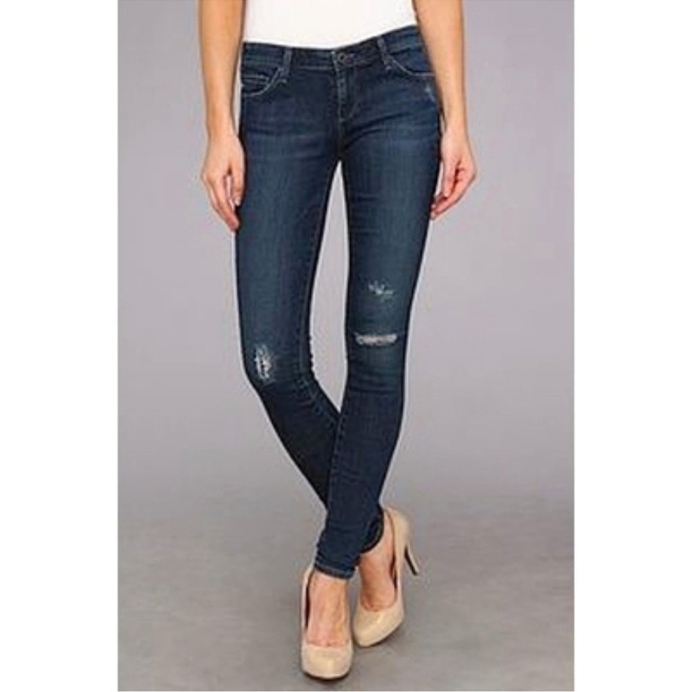 AG Jeans Stilt Cigarette Leg 29 Distressed‎ Phoenix Wash PHX Destroyed Slim